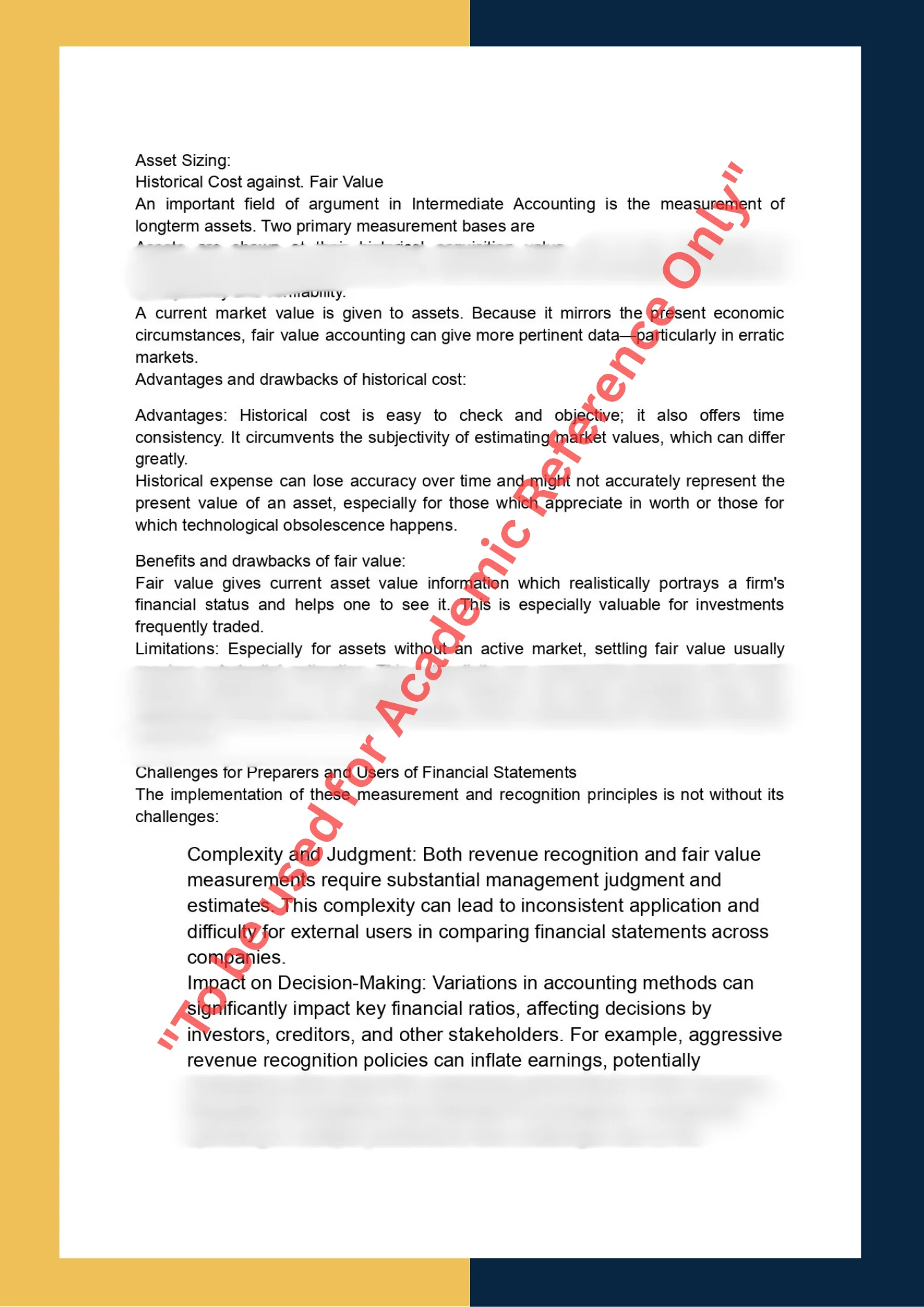 Assignment Sample Of Subject ACCT 201-Intermediate Accounting I 2